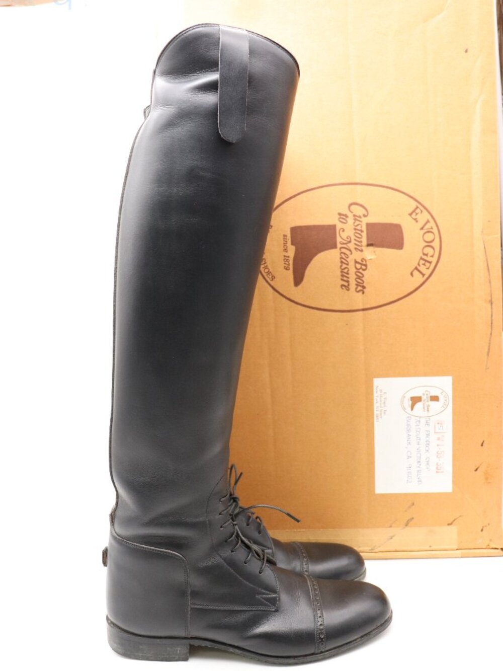 E Vogel Black Leather Women’s Size 5 Equestrian Riding Jumping Boots